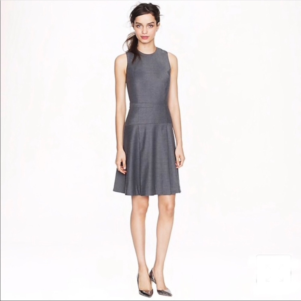 J. Crew Petite Pleated Dress